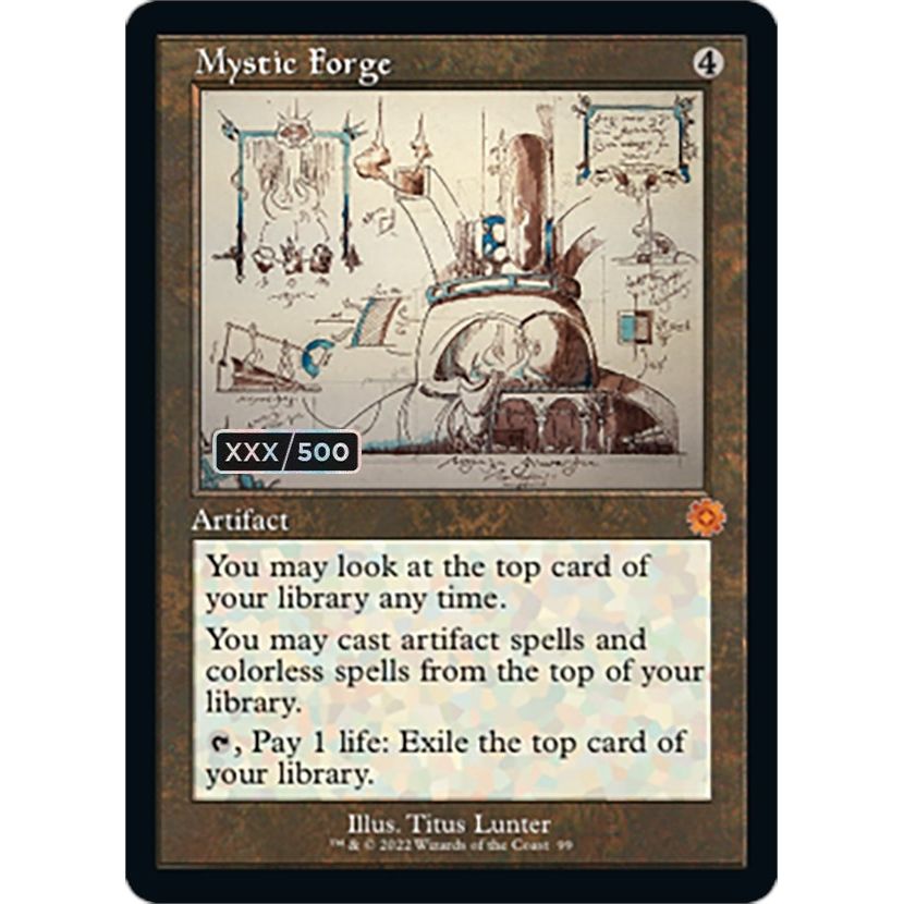 Image for Mystic Forge (Schematic) (Serial Numbered) (99) (BRR) - Magic: The Gathering