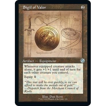 Image for Sigil of Valor (Schematic) (116) (BRR) - Magic: The Gathering