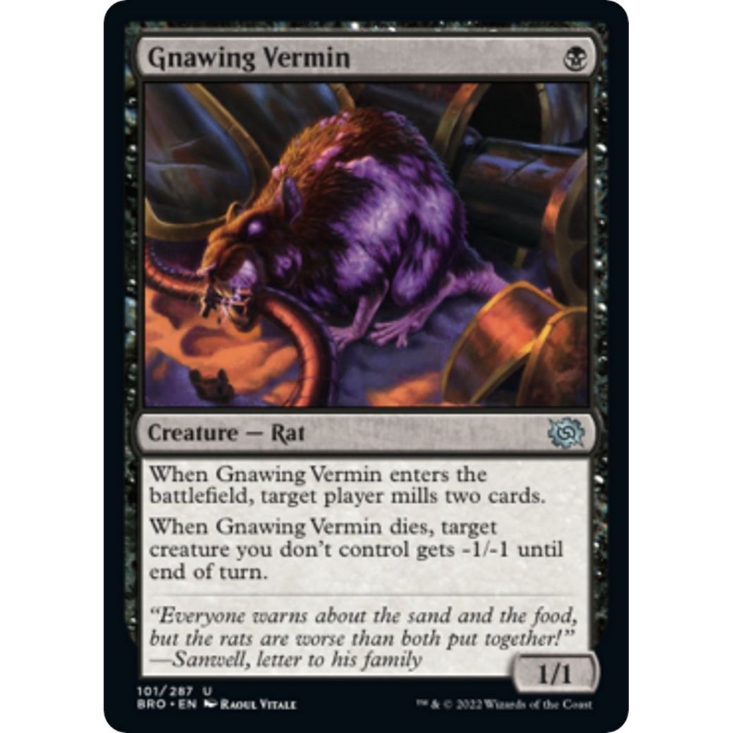 Image for Gnawing Vermin (101) (BRO) - Magic: The Gathering