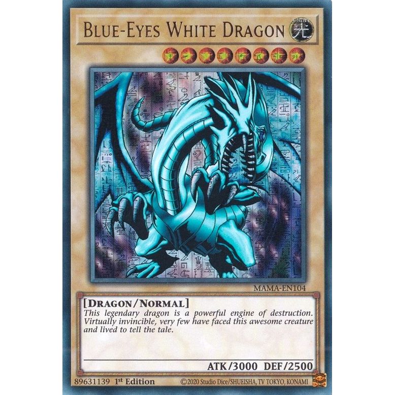 Image for Blue-Eyes White Dragon (Ultra Pharaoh's Rare) (MAMA-EN104) (MAMA) - YuGiOh