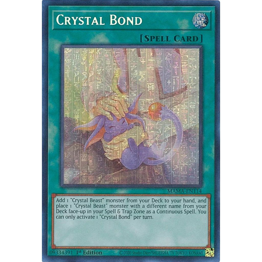 Image for Crystal Bond (Ultra Pharaoh's Rare) (MAMA-EN114) (MAMA) - YuGiOh