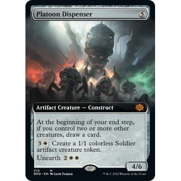 Image for Platoon Dispenser (Extended Art) (310) (BRO) - Magic: The Gathering