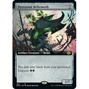 Image for Perennial Behemoth (Extended Art) (350) (BRO) - Magic: The Gathering