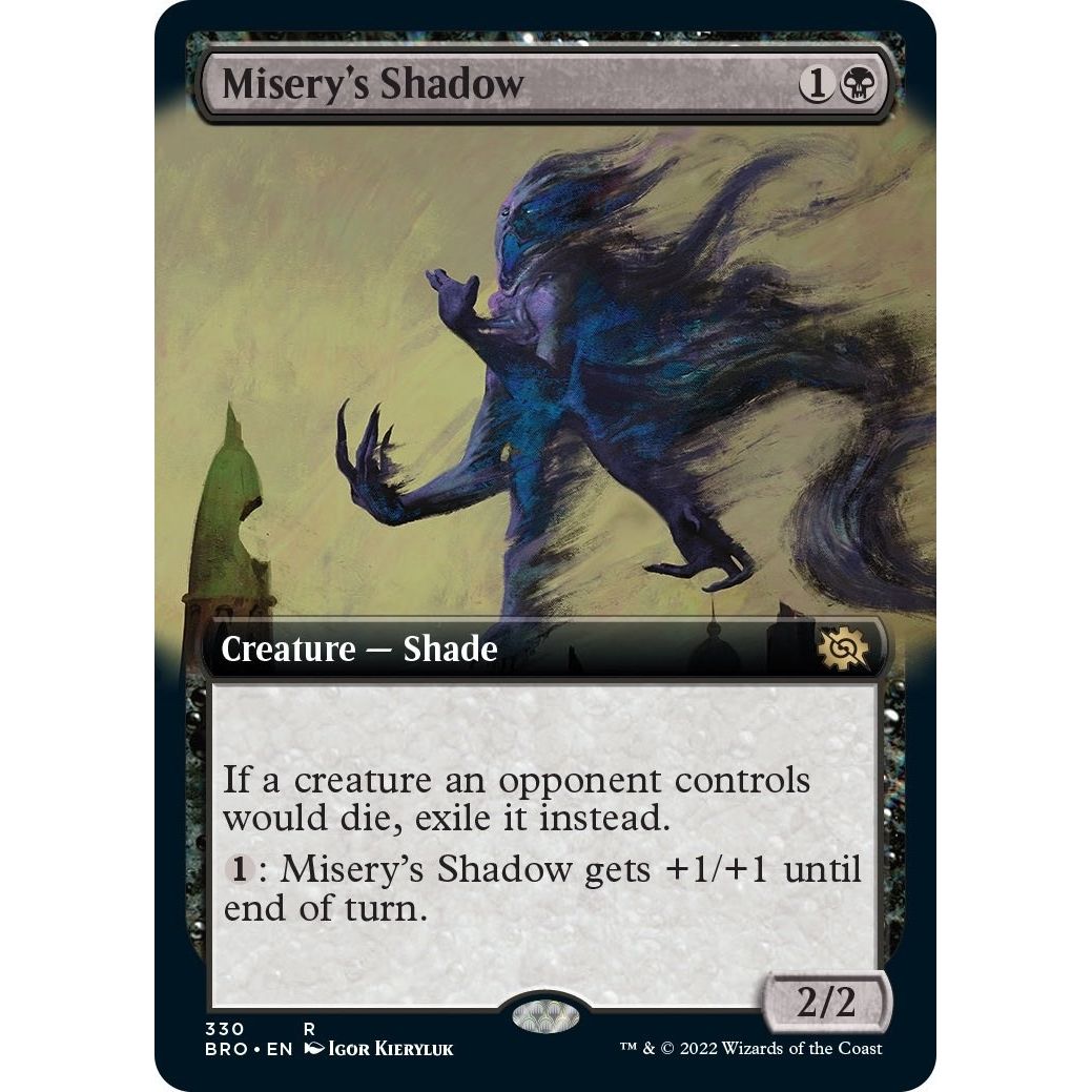 Image for Misery's Shadow (Extended Art) (330) (BRO) - Magic: The Gathering