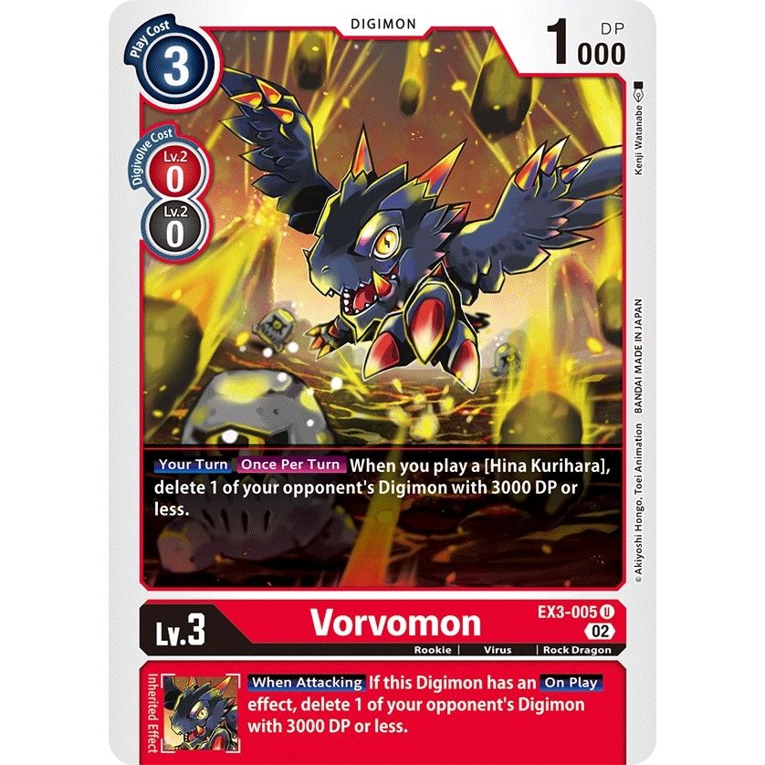 Image for Vorvomon (EX3-005 U) (EX03) - Digimon Card Game