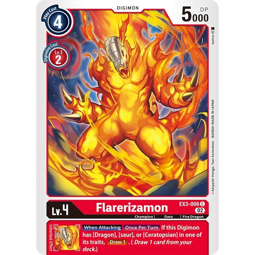 Image for Flarerizamon (EX3-006 C) (EX03) - Digimon Card Game