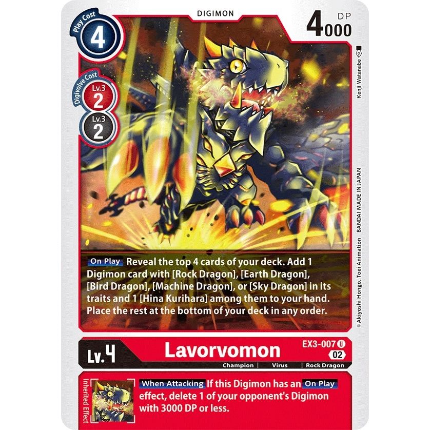 Image for Lavorvomon (EX3-007 U) (EX03) - Digimon Card Game