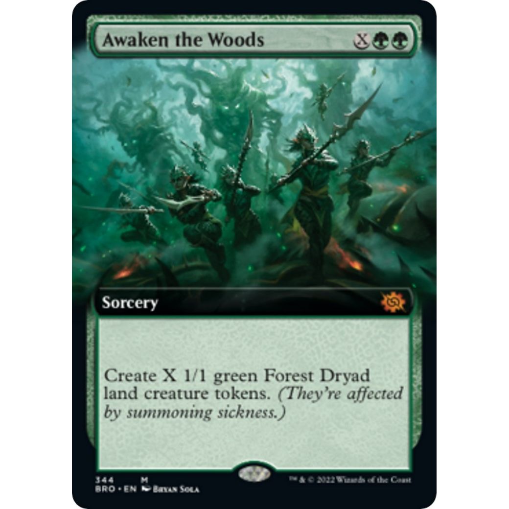 Image for Awaken the Woods (Extended Art) (344) (BRO) - Magic: The Gathering