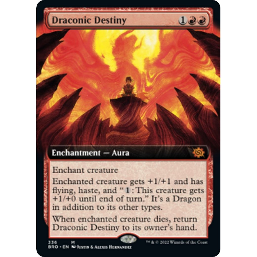 Image for Draconic Destiny (Extended Art) (336) (BRO) - Magic: The Gathering