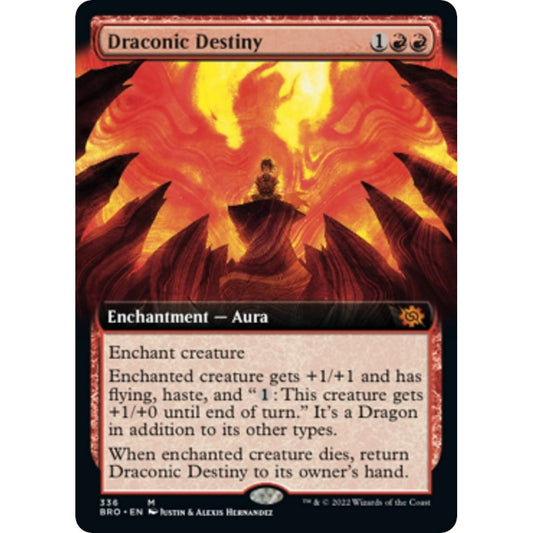 Image for Draconic Destiny (Extended Art) (336) (BRO) - Magic: The Gathering