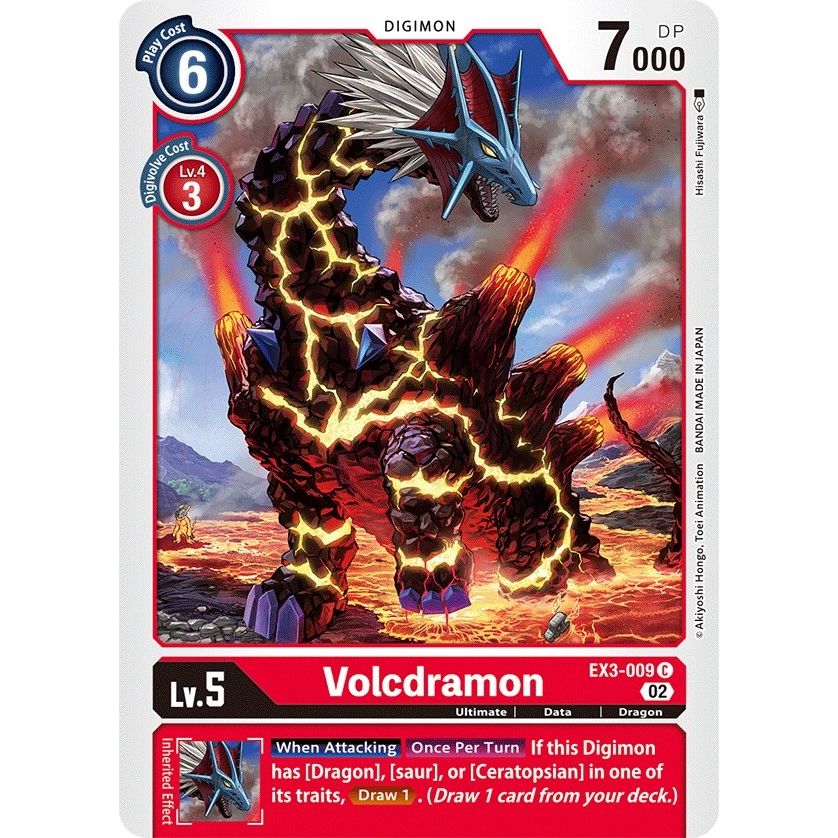 Image for Volcdramon (EX3-009 C) (EX03) - Digimon Card Game