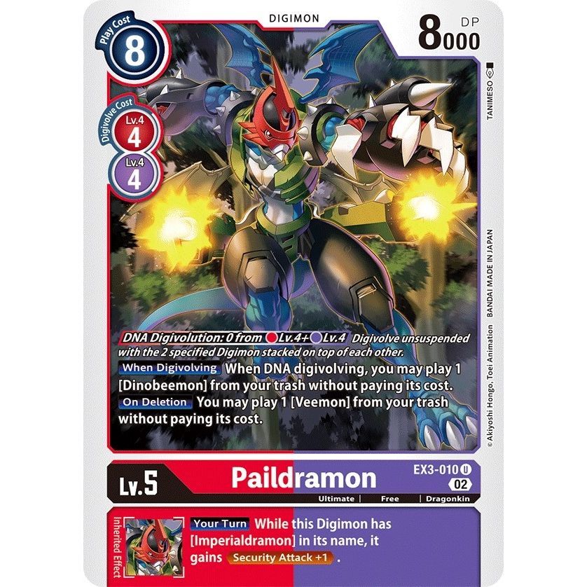 Image for Paildramon (EX3-010 U) (EX03) - Digimon Card Game