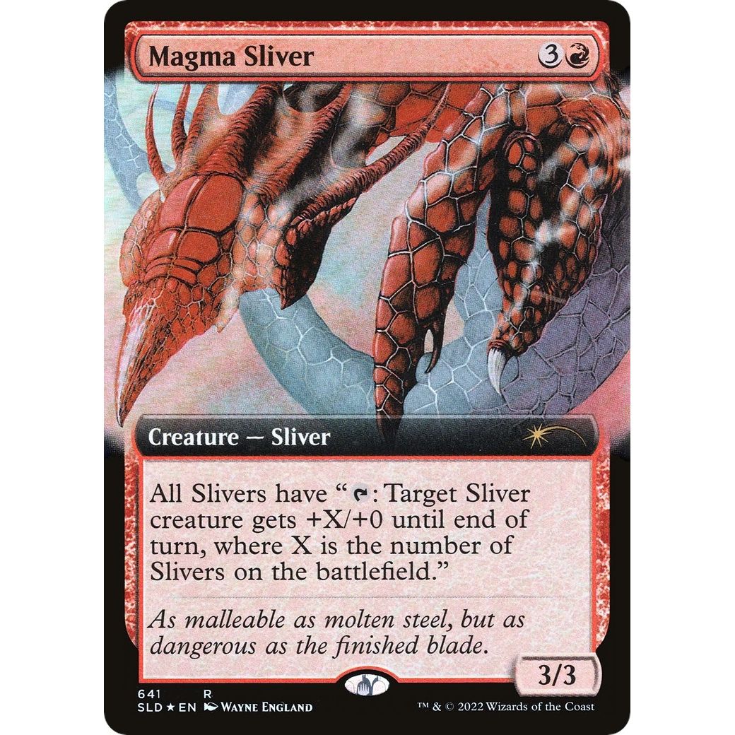 Image for Magma Sliver (Extended Art) (641) (SLD) - Magic: The Gathering