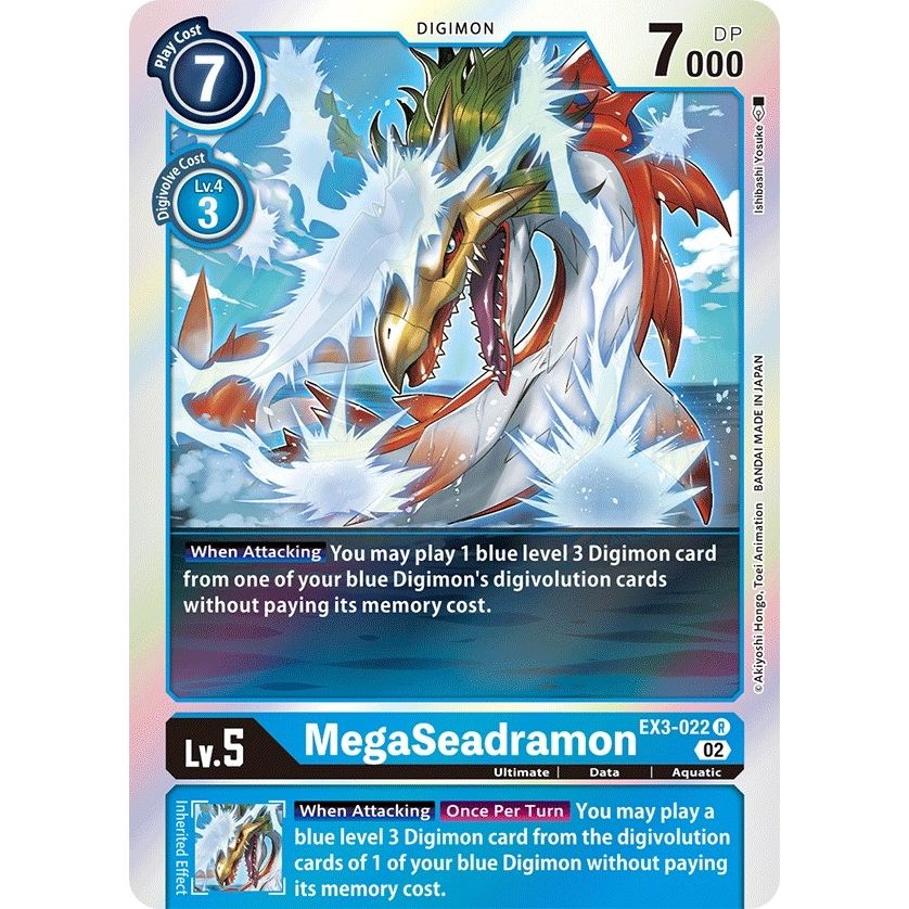 Image for MegaSeadramon (EX3-022 R) (EX03) - Digimon Card Game