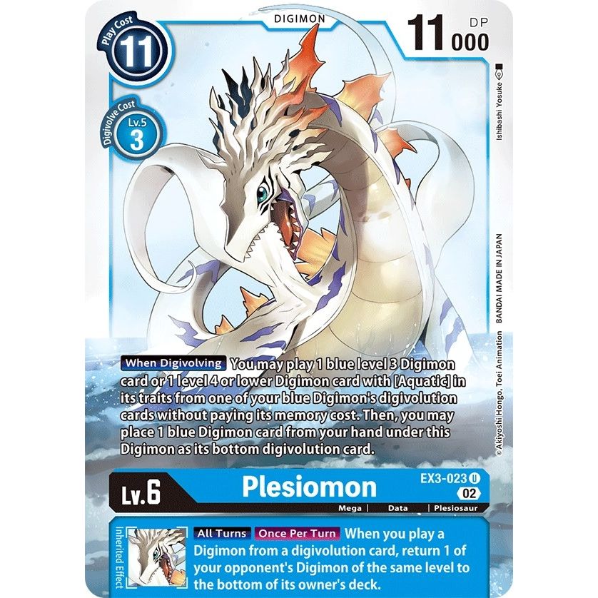 Image for Plesiomon (EX3-023 U) (EX03) - Digimon Card Game