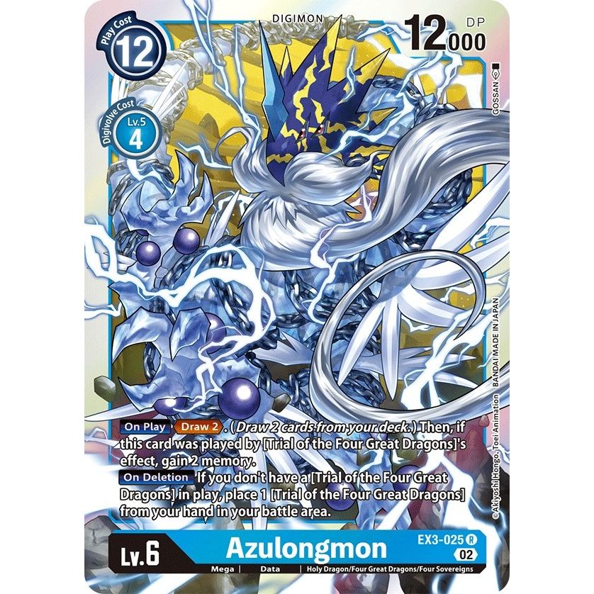 Image for Azulongmon (EX3-025 R) (EX03) - Digimon Card Game