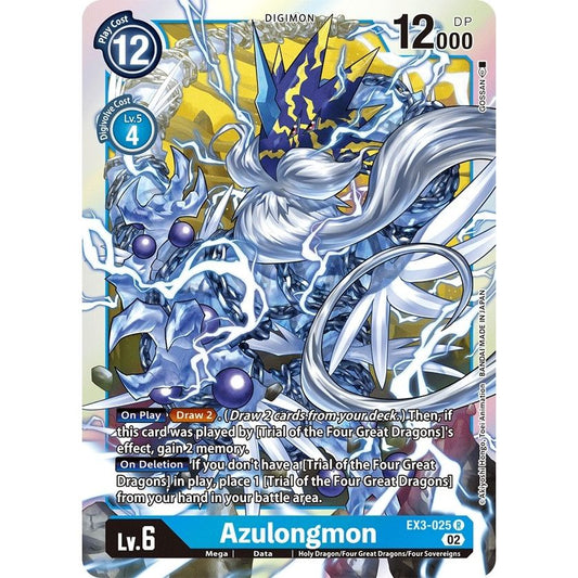Image for Azulongmon (EX3-025 R) (EX03) - Digimon Card Game