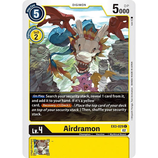 Image for Airdramon (EX3-029 C) (EX03) - Digimon Card Game