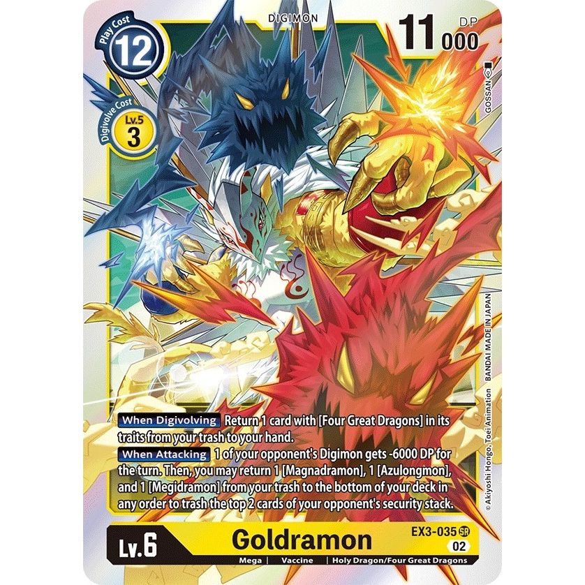 Image for Goldramon (EX3-035 SR) (EX03) - Digimon Card Game