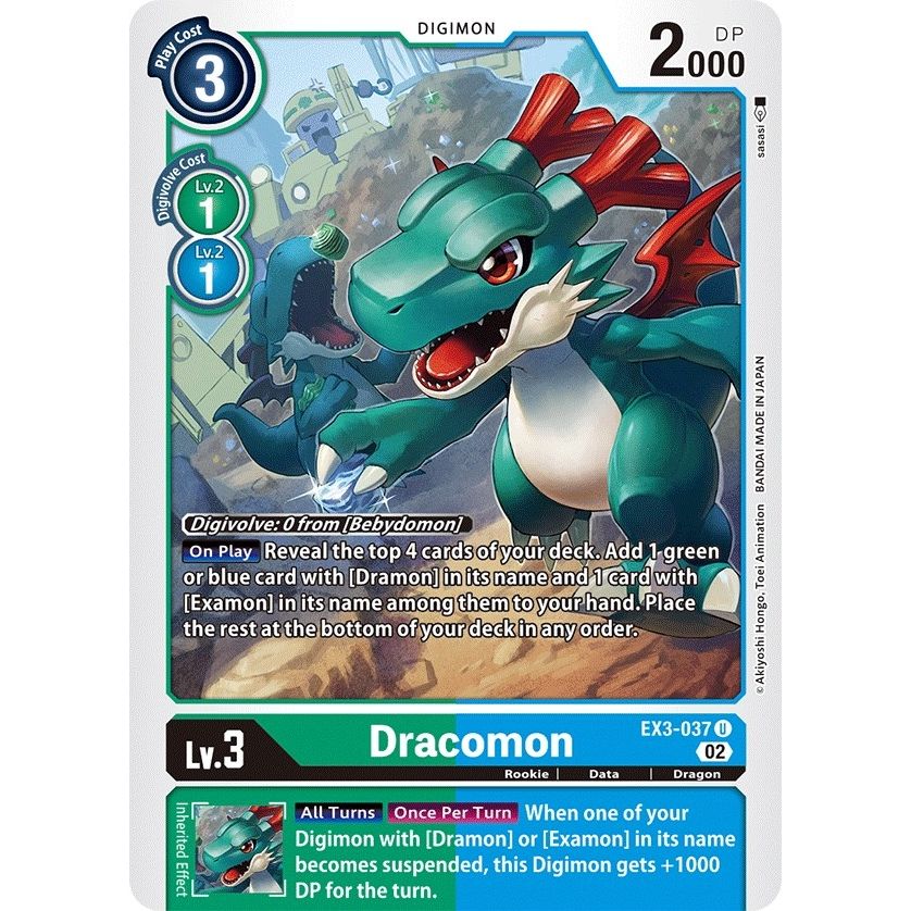 Image for Dracomon (EX3-037 U) (EX03) - Digimon Card Game