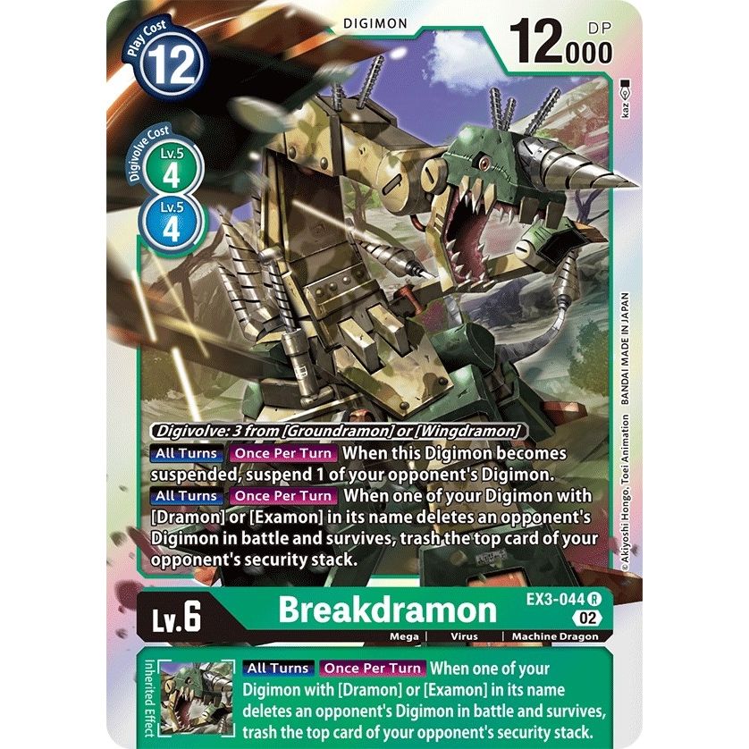 Image for Breakdramon (EX3-044 R) (EX03) - Digimon Card Game