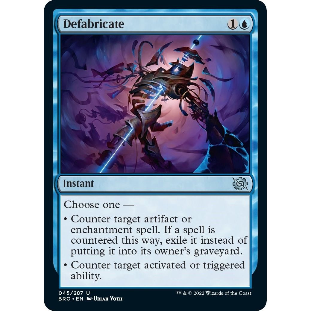 Image for Defabricate (45) (BRO) - Magic: The Gathering