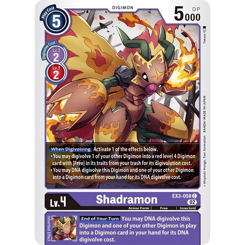 Image for Shadramon (EX3-058 C) (EX03) - Digimon Card Game