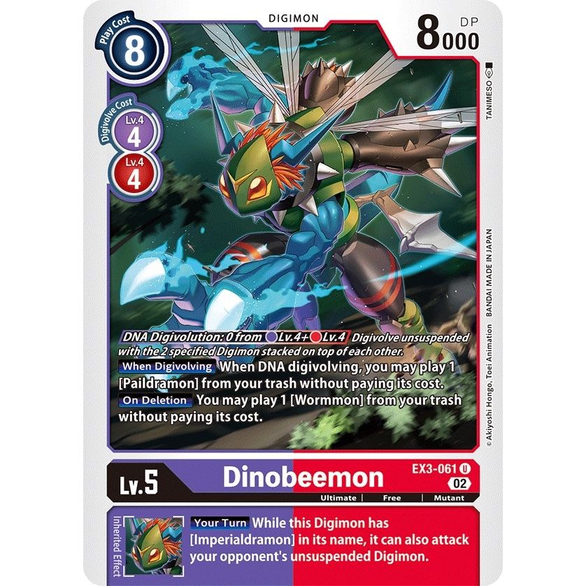 Image for Dinobeemon (EX3-061 U) (EX03) - Digimon Card Game
