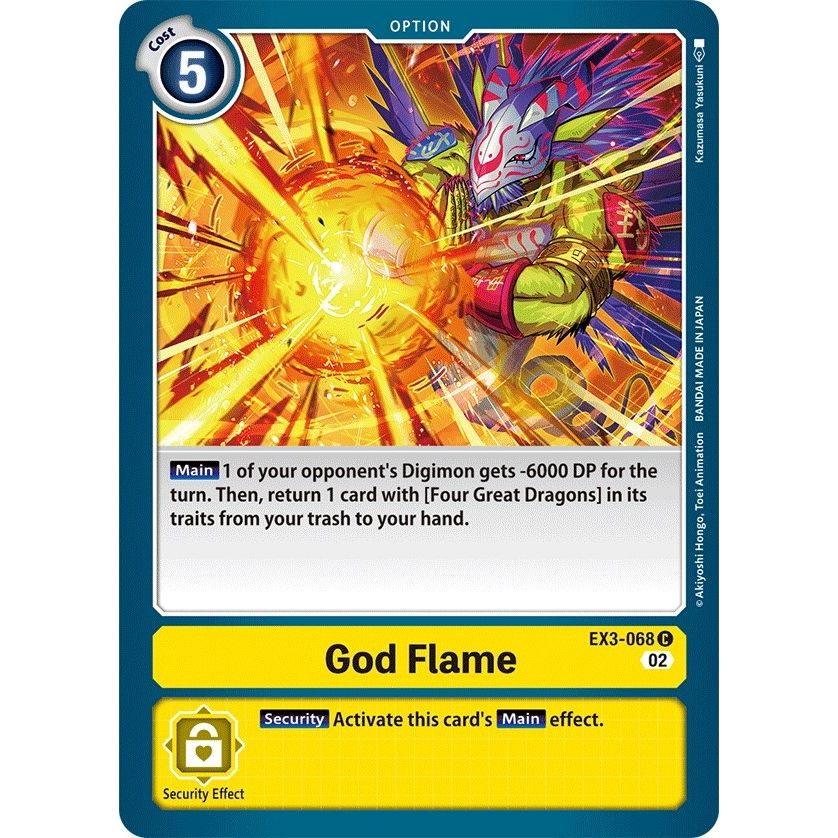 Image for God Flame (EX3-068 C) (EX03) - Digimon Card Game