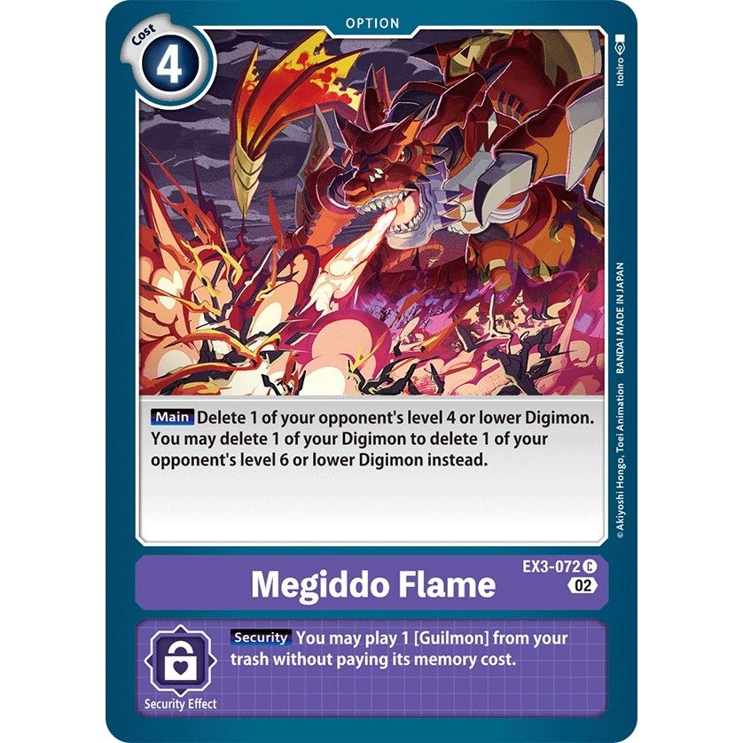 Image for Megiddo Flame (EX3-072 C) (EX03) - Digimon Card Game