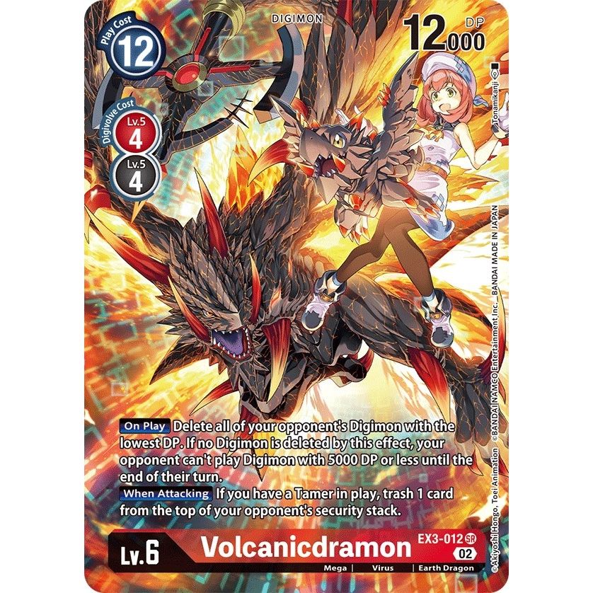 Image for Volcanicdramon (Alternate Art) (EX3-012 SR) (EX03) - Digimon Card Game