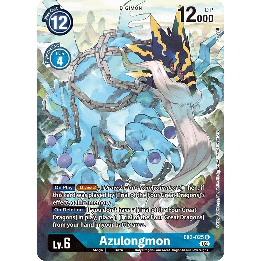 Image for Azulongmon (Alternate Art) (EX3-025 R) (EX03) - Digimon Card Game