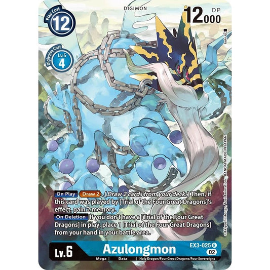 Image for Azulongmon (Alternate Art) (EX3-025 R) (EX03) - Digimon Card Game
