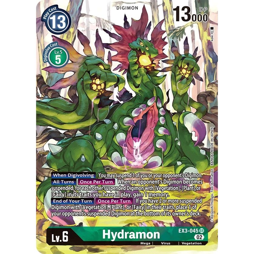 Image for Hydramon (Alternate Art) (EX3-045 SR) (EX03) - Digimon Card Game