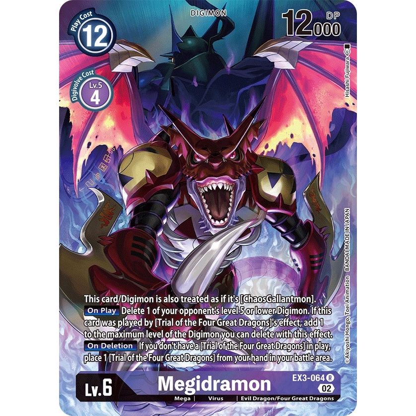 Image for Megidramon (Alternate Art) (EX3-064 R) (EX03) - Digimon Card Game