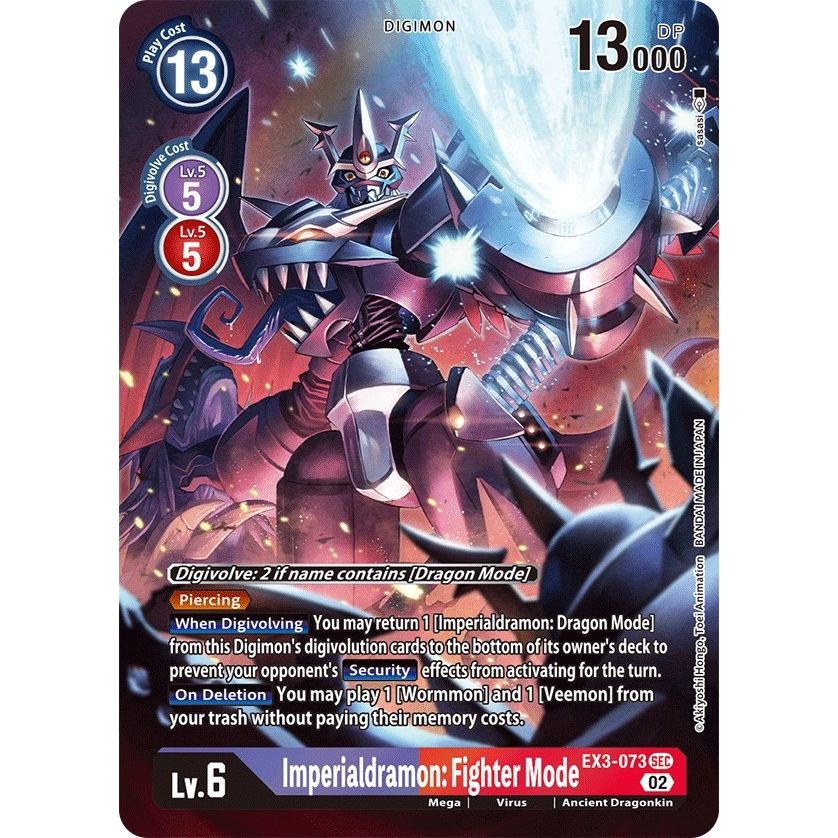 Image for Imperialdramon: Fighter Mode (Alternate Art) (EX3-073 SEC) (EX03) - Digimon Card Game