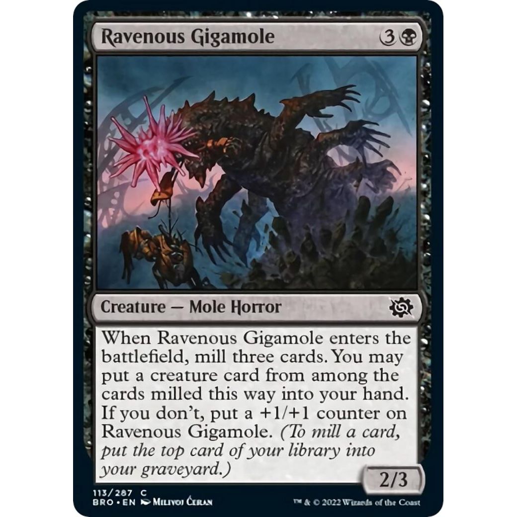 Image for Ravenous Gigamole (113) (BRO) - Magic: The Gathering