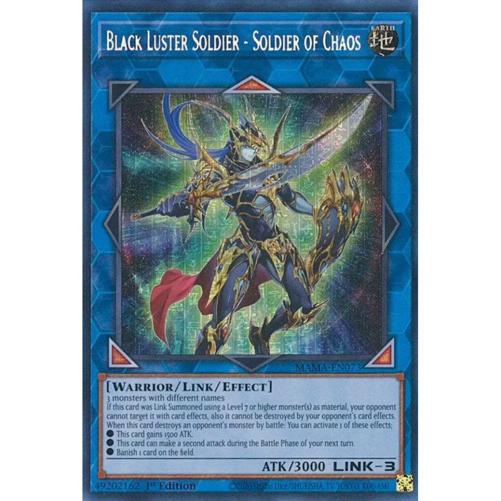 Image for Black Luster Soldier - Soldier of Chaos (Secret Pharaoh's Rare) (MAMA-EN073) (MAMA) - YuGiOh