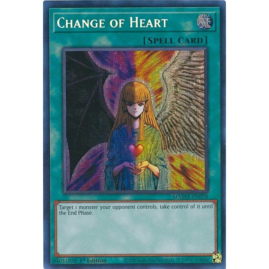 Image for Change of Heart (Secret Pharaoh's Rare) (MAMA-EN078) (MAMA) - YuGiOh