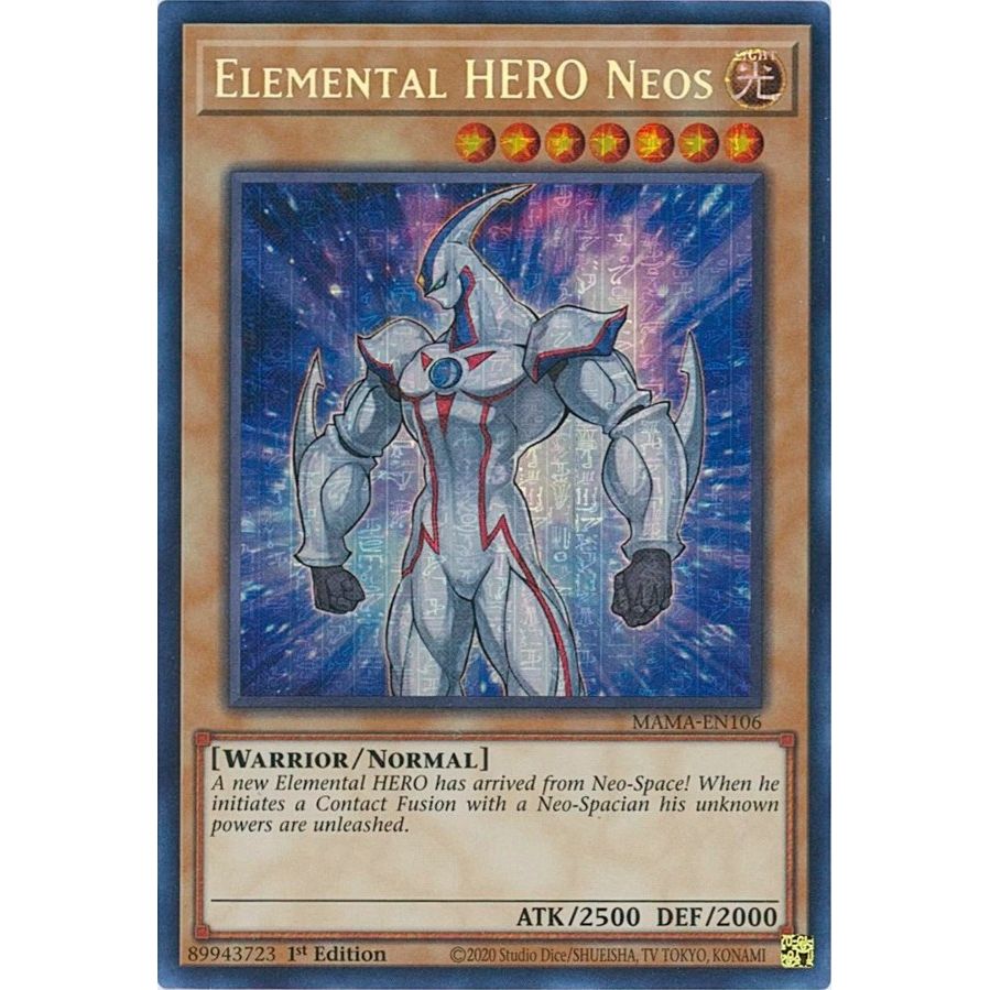 Image for Elemental HERO Neos (Secret Pharaoh's Rare) (MAMA-EN106) (MAMA) - YuGiOh