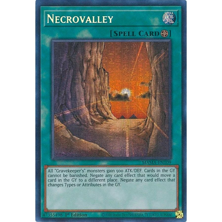Image for Necrovalley (Secret Pharaoh's Rare) (MAMA-EN109) (MAMA) - YuGiOh