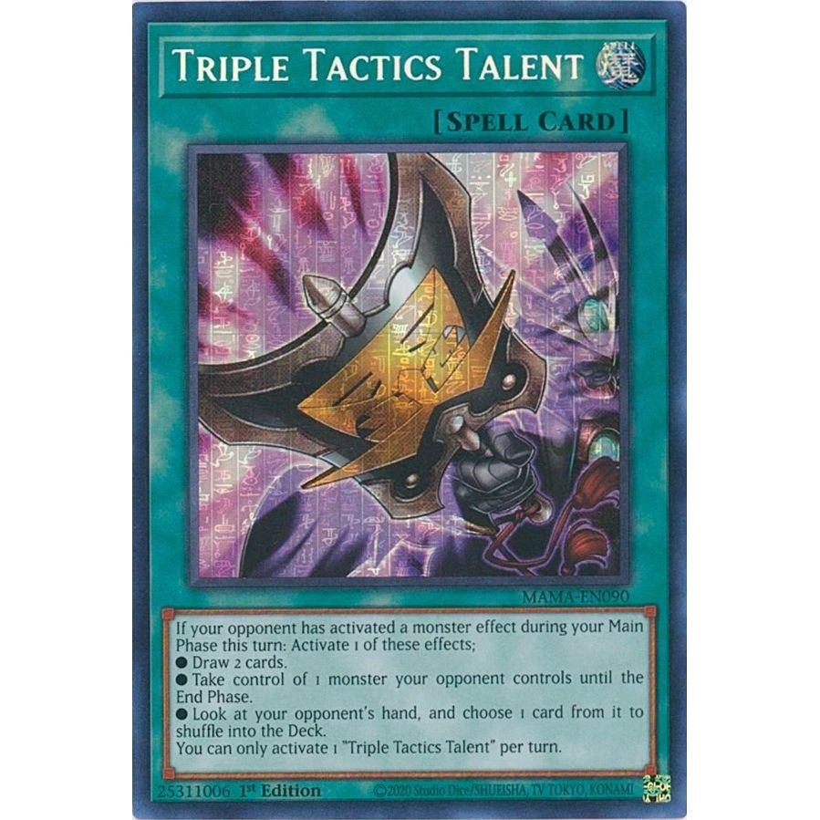 Image for Triple Tactics Talent (Secret Pharaoh's Rare) (MAMA-EN090) (MAMA) - YuGiOh