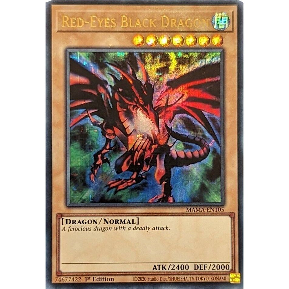 Image for Red-Eyes Black Dragon (Ultra Pharaoh's Rare) (MAMA-EN105) (MAMA) - YuGiOh