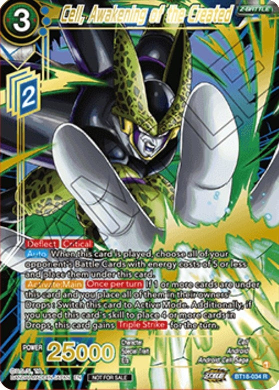 Image for Cell, Awakening of the Created (Zenkai Cup 2022 Top 64) (BT18-034) (TPR) - Dragon Ball Super: Masters