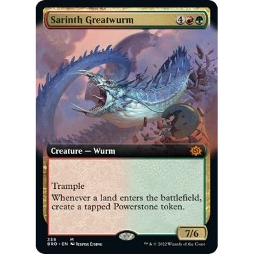 Image for Sarinth Greatwurm (Extended Art) (358) (BRO) - Magic: The Gathering
