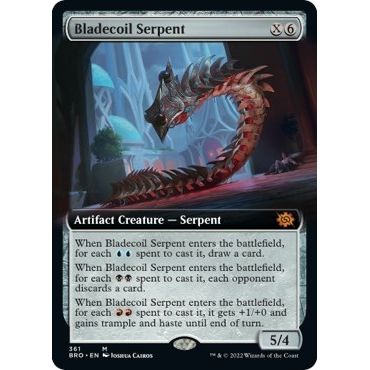 Image for Bladecoil Serpent (Extended Art) (361) (BRO) - Magic: The Gathering