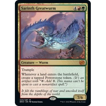 Image for Sarinth Greatwurm (220) (BRO) - Magic: The Gathering