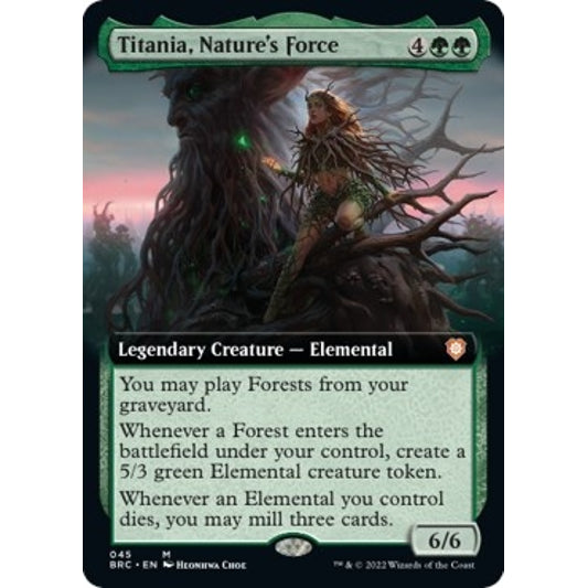 Image for Titania, Nature's Force (Extended Art) (45) - Magic: The Gathering