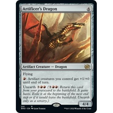 Image for Artificer's Dragon (291) (BRO) - Magic: The Gathering