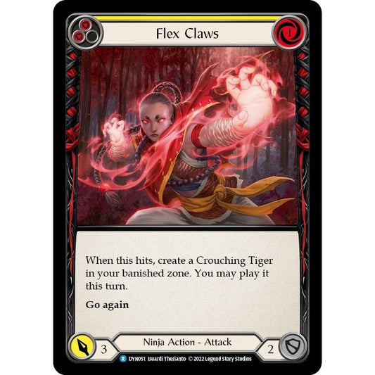 Image for Flex Claws (Yellow) (DYN051) (DYN) - Flesh and Blood TCG